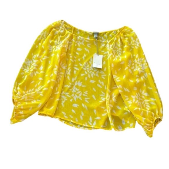 Yellow Sheer Blouse - A NEW DAY NWT - Picture 1 of 5